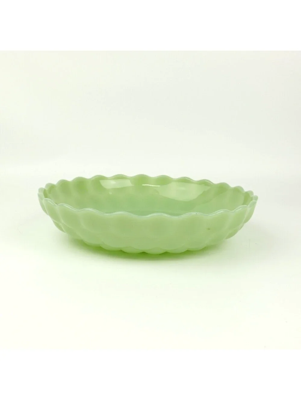 Vintage Fire King Jadeite Bubble Serving Bowl 8.5